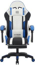Extreme Fotel Gamingowy z podnóżkiem EXTREME R1 Blue