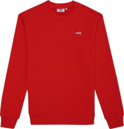 Fila Bluza męska Fila Leverano Regular Crew Sweat czerwona FAM0876 30002 L
