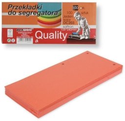 Penword Przekładki do segregatora 100szt saffron