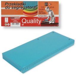 Penword Przekładki do segregatora 100szt turquise