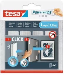 Tesa Rzepy Samoprzylepne Powerstrips-click/large TESA