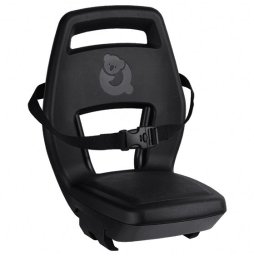 Elibas Fotelik dziecięcy QIBBEL JUNIOR 6+ MIK-HD Midnight Black black/black, mocowanie na bagażnik z systemem MIK, udźwig 35kg