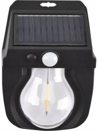 Kinkiet LTC LTC Lampa ścienna solarna COB 5W,600lm,czujnik ruchu, zmierzchu,akumul.1800mAh (ABS)