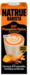 Natrue Barista Pumpkin Spice Oat Drink Gluten Free, napój owsiany o smaku przypraw korzennych z dynią 1l