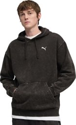 Puma Bluza męska ESS Elevated Relaxed Wash Hoodie czarna 688049 01 2XL