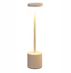 Lampa stołowa Home Styling Collection Lampka stołowa LED z ładowalną baterią, metal, 34 cm