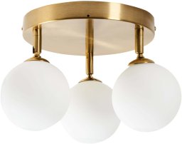 Lampa sufitowa Beliani MAVILLA Szkło Mosiężny