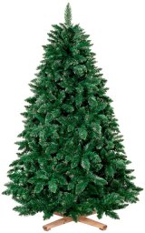 Springos Choinka sztuczna 180 cm sosna leśna jak żywa Royal Trees premium z drewnianym stojakiem UNIWERSALNY