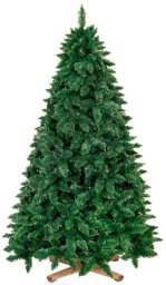 Springos Choinka sztuczna 220 cm sosna leśna jak żywa Royal Trees premium z drewnianym stojakiem UNIWERSALNY