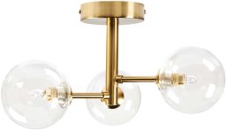 Lampa sufitowa Beliani MARICAO Szkło Mosiężny