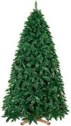 Springos Choinka sztuczna 240 cm sosna leśna jak żywa Royal Trees premium z drewnianym stojakiem UNIWERSALNY