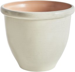 Beliani Doniczka TESALIA 49 cm Jasnobeżowy