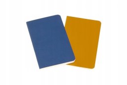 Moleskine Zestaw 2 zeszytów MOLESKINE Volant, XS, 6,5x10,5cm, w linie, 56 stron, blue/amber yellow