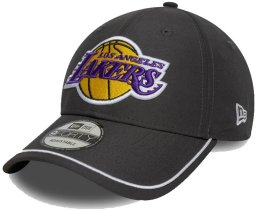 New Era Czapka z daszkiem NEW ERA LA Lakers NBA Piping Dark Grey 9FORTY