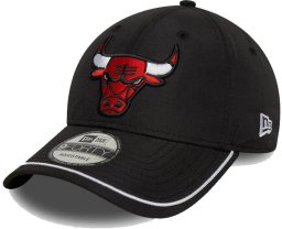 New Era Czapka NEW ERA z daszkiem Chicago Bulls NBA Piping Czarna 9FORTY