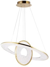 Lampa wisząca MAXlight Wisząca lampa glamour ALEXIA P0638D LED 45W 3000K talerze złote