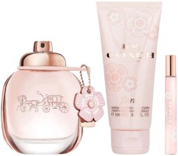 Coach Set : Floral, Eau De Parfum, For Women, 90 ml + Floral, Eau De Parfum, For Women, 7.5 ml + Floral, Body Lotion, All Over The Body, 100 ml For Women