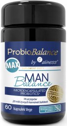 Aliness ProbioBALANCE, MAX Man Balance 20 mld. x 60 vege caps. one size