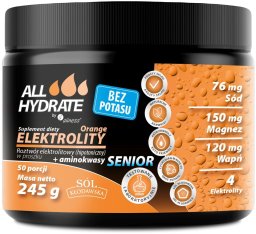 Aliness ALLHydrate Elektrolity Senior Orange 245g 50 porcji one size