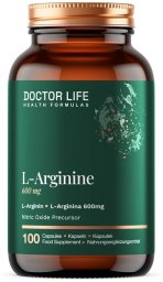 Doctor Life Doctor Life L-arginine 600mg suplement diety 100 kapsułek