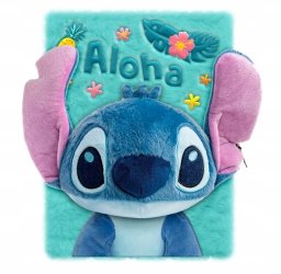 KIDS Pamiętnik Notes Zeszyt A5 3d Pluszowy Lilo I Stitch Ohana SB10694