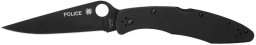 Spyderco POLICE black SS black blade plain C07BKP