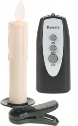 Lampki choinkowe JoyLight Lampki choinkowe świeczki timer pilot 10 LED ciepły biały