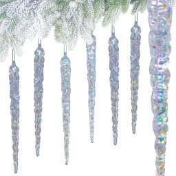 Jumi Sople Lodu opalizujące dekoracja wisząca 17,5 cm 6 szt