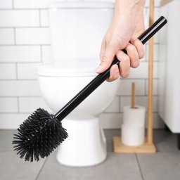 Vilde Szczotka Silikonowa Zapasowa do WC Czarny Uchwyt Łazienkowa 35 cm VILDE