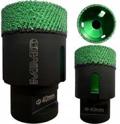 Falon-Tech Otwornica diamentowa brazowana MMD 40 mm M14 do gresu ceramiki płytek