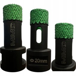 Falon-Tech Otwornica diamentowa brazowana MMD 20 mm M14 do gresu ceramiki płytek