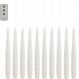 Lampki choinkowe Luca LAMPKI ŚWIECZKI WISZĄCE ŁAŃCUCH ŚWIETLNY 10 LED CIEPŁY BIAŁY LUCA