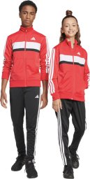 Adidas Dres dla dzieci adidas Seasonal Essentials Tiberio 3-Stripes Tricot czerwono-czarny JI6214 140cm