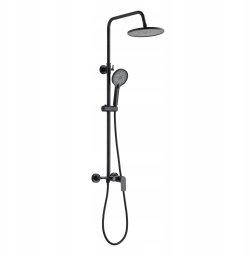 Zestaw prysznicowy Invena Shower set RIKIA with mixer black