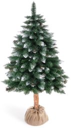 Homede Choinka sztuczna świąteczna Cristal 150 cm z brokatem zielona na pniu