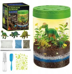 Grafix Dinozaury Terrarium Ogród W Słoiku Lampka Nocna Zestaw Edukacyjny Nasiona