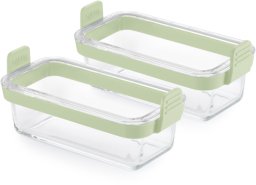 Lekue Air fryer Dual Glass Dishes Set of 2 (8710755890307)
