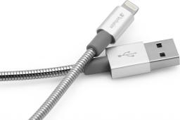 Kabel USB Verbatim USB-A - 1 m Srebrny (48859)
