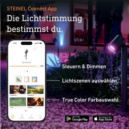 Steinel Oprawa ogrodowa wbijana SPOT GARDEN SC LED z czujnikiem 7,84W 363lm 1800-4000K RGBWW IP65 IK03 24V antracyt / aluminium