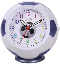 JVD Budzik piłka nożna SRP9001.2 9 cm drzemka podświetlenie cichy chód .