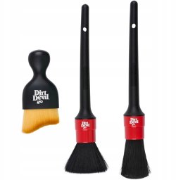Dirt Devil ZESTAW PĘDZLI DO SPRZĄTANIA SAMOCHODU 3 ELEMENTY DIRT DEVIL
