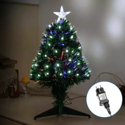 Aigostar Choinka światłowodowa niskonapięciowa, Zimna biel, 120 cm