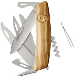 Swiza Swiza D09R AM SAW & SCISSORS Wood Olive (KNR.0136.6310)