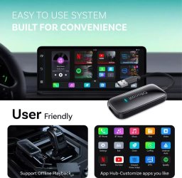Radio samochodowe Ottocast Adapter Samochodowy Ottocast Play2Video Ultra Carplay/Android Auto All-in-1