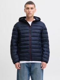 Kurtka męska Jack & Jones Jack&Jones męska kurtka puchowa JJEBRADLEY LIGHT PUFFER HOOD NOOS 12280970 SKY CAPTAIN L