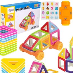 Woopie WOOPIE Klocki Magnetyczne Pojazd Mini Budowle STEAM 22el.