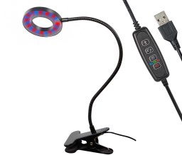 Lampa stołowa Blow 71-307# Lampa stojąca do uprawy roślin z klipsem