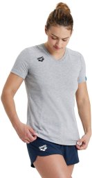 Arena ARENA KOSZULKA WOMEN'S TEAM T-SHIRT PANEL MEDIUM GREY 004892/550 XS
