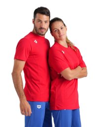 Arena ARENA KOSZULKA TEAM T-SHIRT PANEL RED 004899/400 S