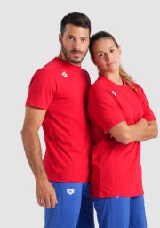 Arena ARENA KOSZULKA TEAM T-SHIRT PANEL RED 004899/400 XXL